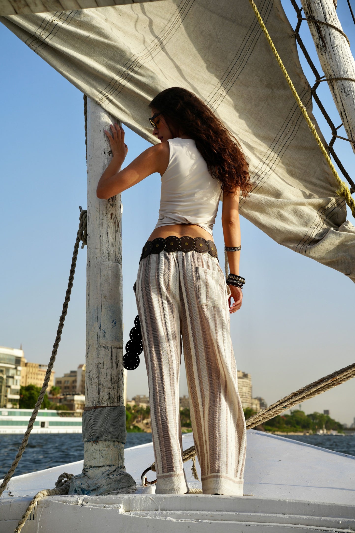Caramel Craze Stripes Pants