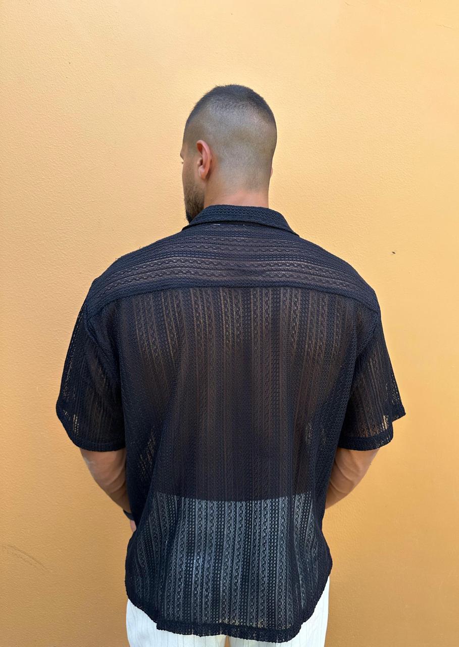 Black Knitted Shirt
