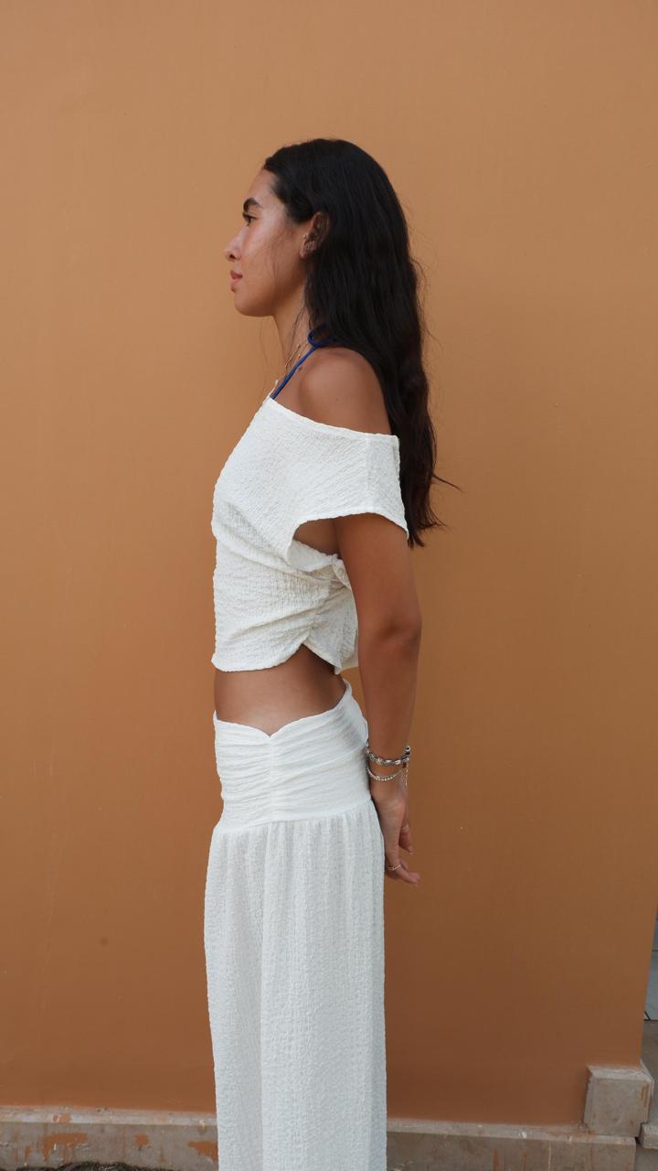 White Crinkle Set