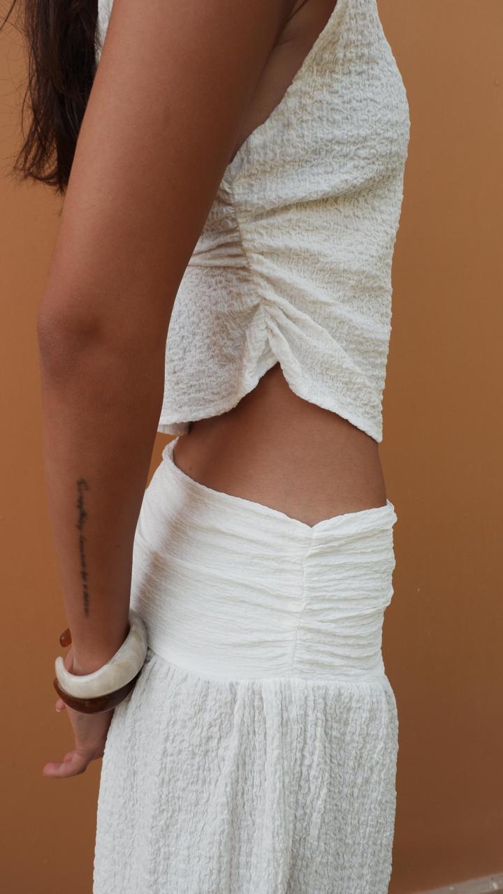 White Crinkle Set